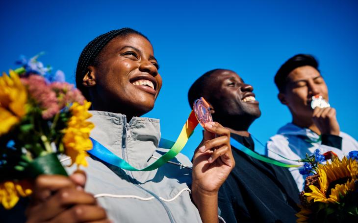 Olympic medal ceremony